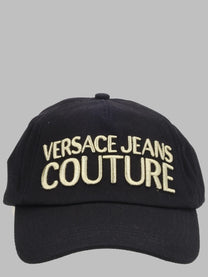 Versace Jeans Couture Men's Cappello DA Baseball Con Metallizzato Black