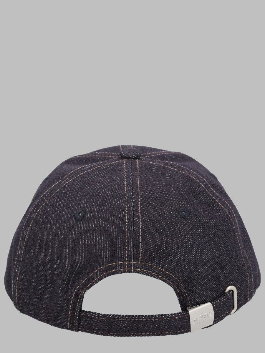 Kenzo Men's Cappello DA Baseball Con Ricamato Blue
