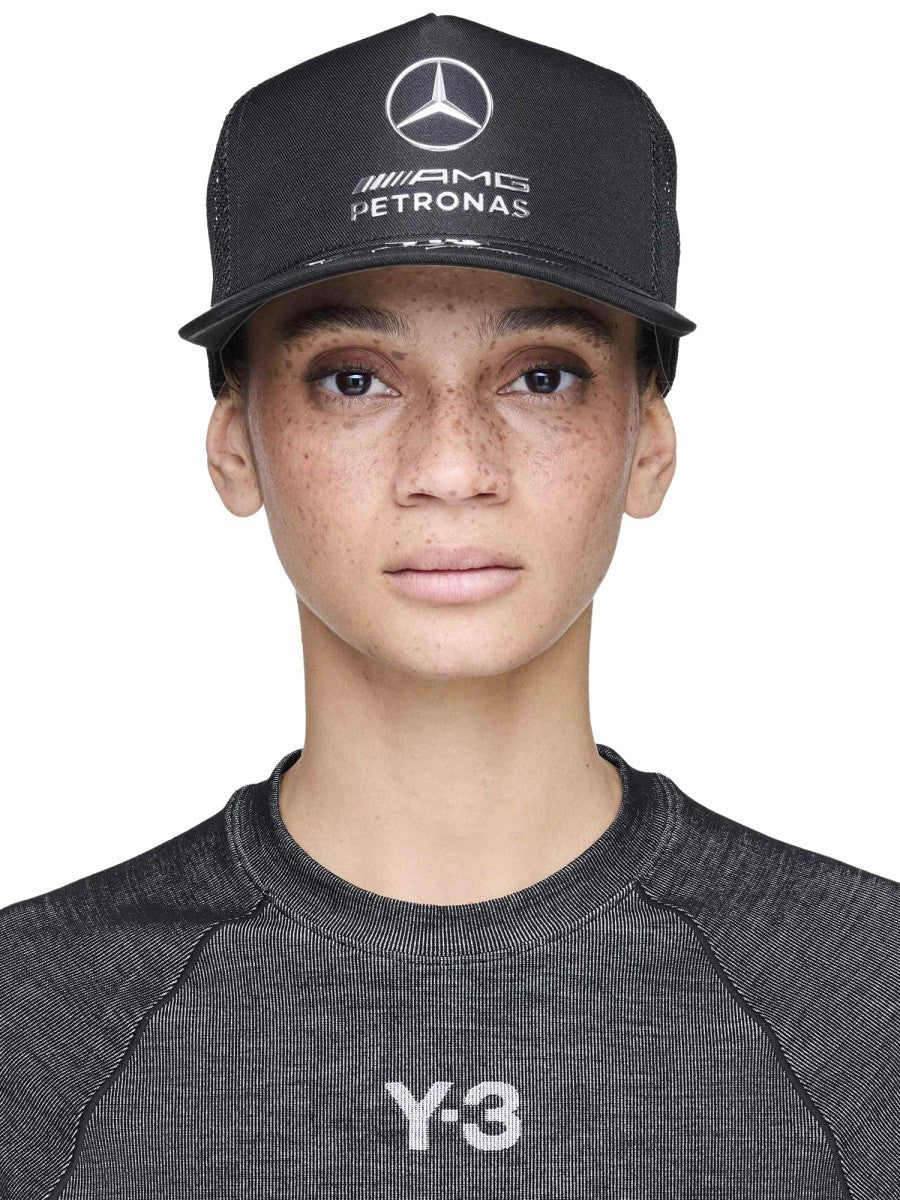 Y-3 Unisex Cappello DA Baseball Con Amg Black