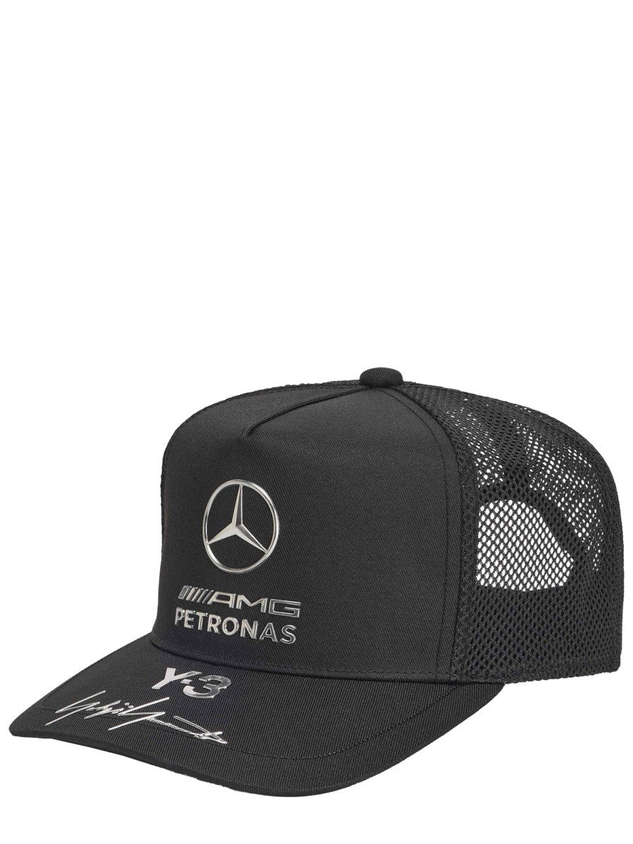 Y-3 Unisex Cappello DA Baseball Con Amg Black