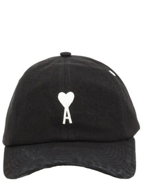 Ami Paris Unisex Baseball Cap Black