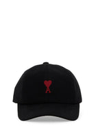 Ami Paris Unisex Baseball Cap Black