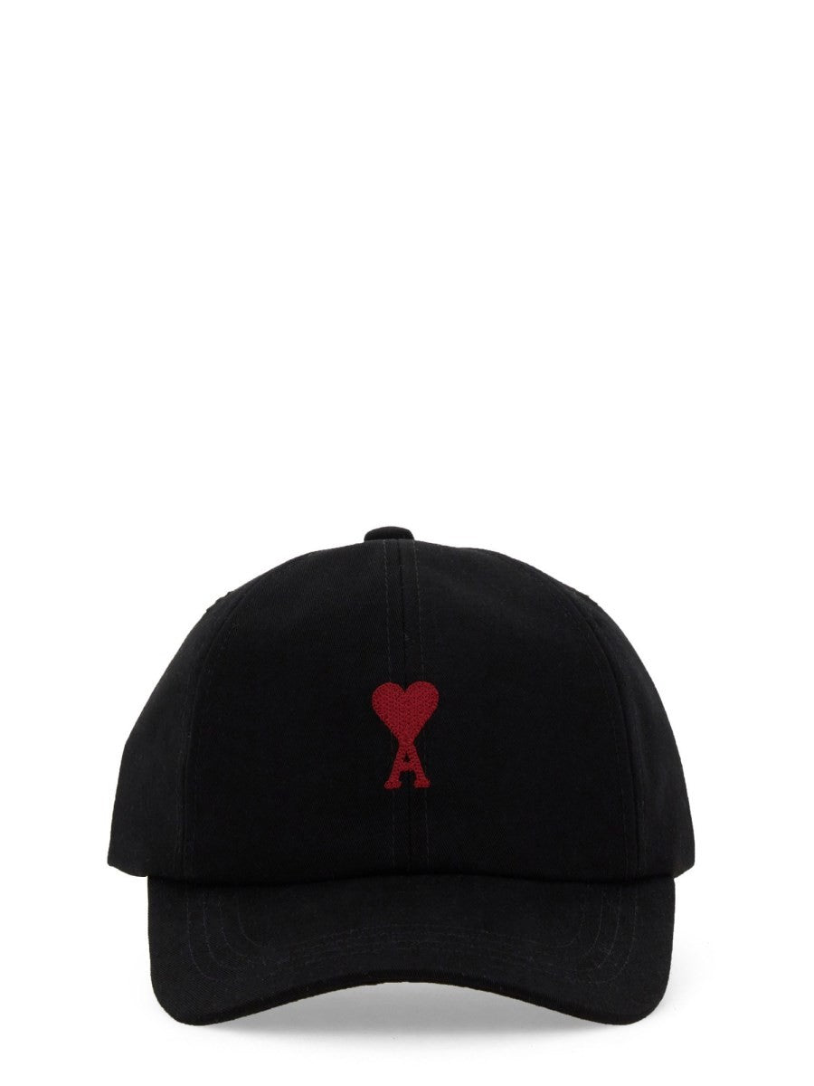 Ami Paris Unisex Cappello DA Baseball Con Black