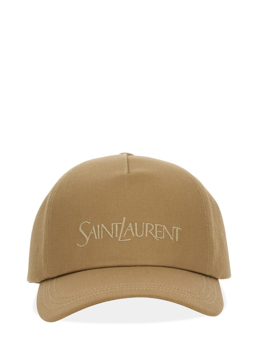 Saint Laurent Women's Cappello DA Baseball Con Beige