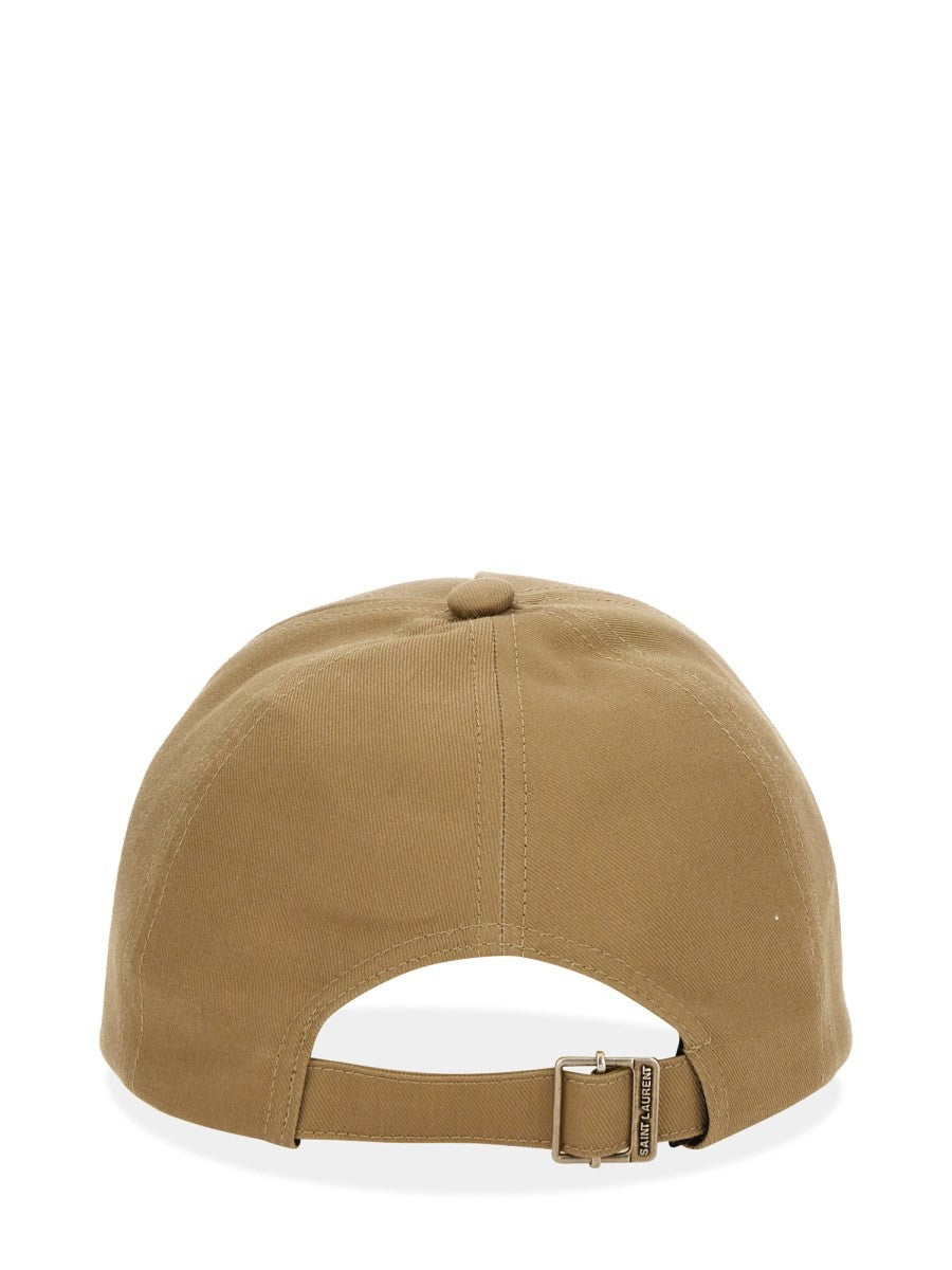 Saint Laurent Women's Cappello DA Baseball Con Beige