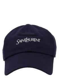 Saint Laurent Men's Baseball Cap Blue