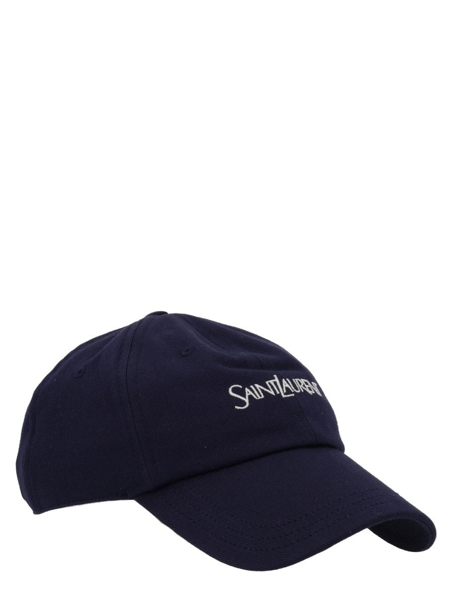 Saint Laurent Men's Baseball Cap Blue