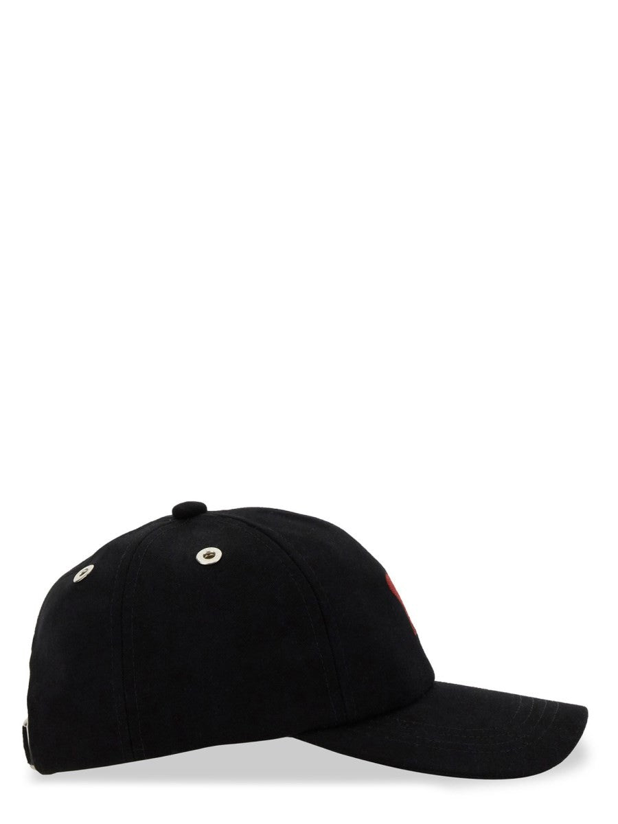 Ami Paris Unisex Baseball Cap Black, view 3