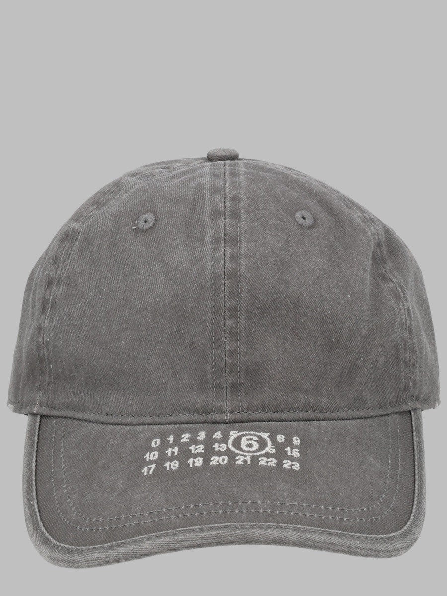 MM6 Maison Margiela Men's Cappello DA Baseball Con Grey