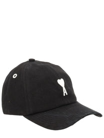 Ami Paris Unisex Baseball Cap Black