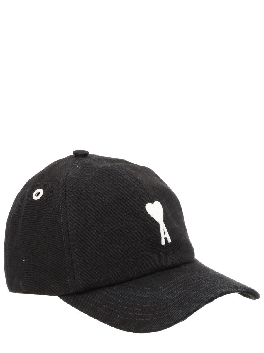 Ami Paris Unisex Baseball Cap Black