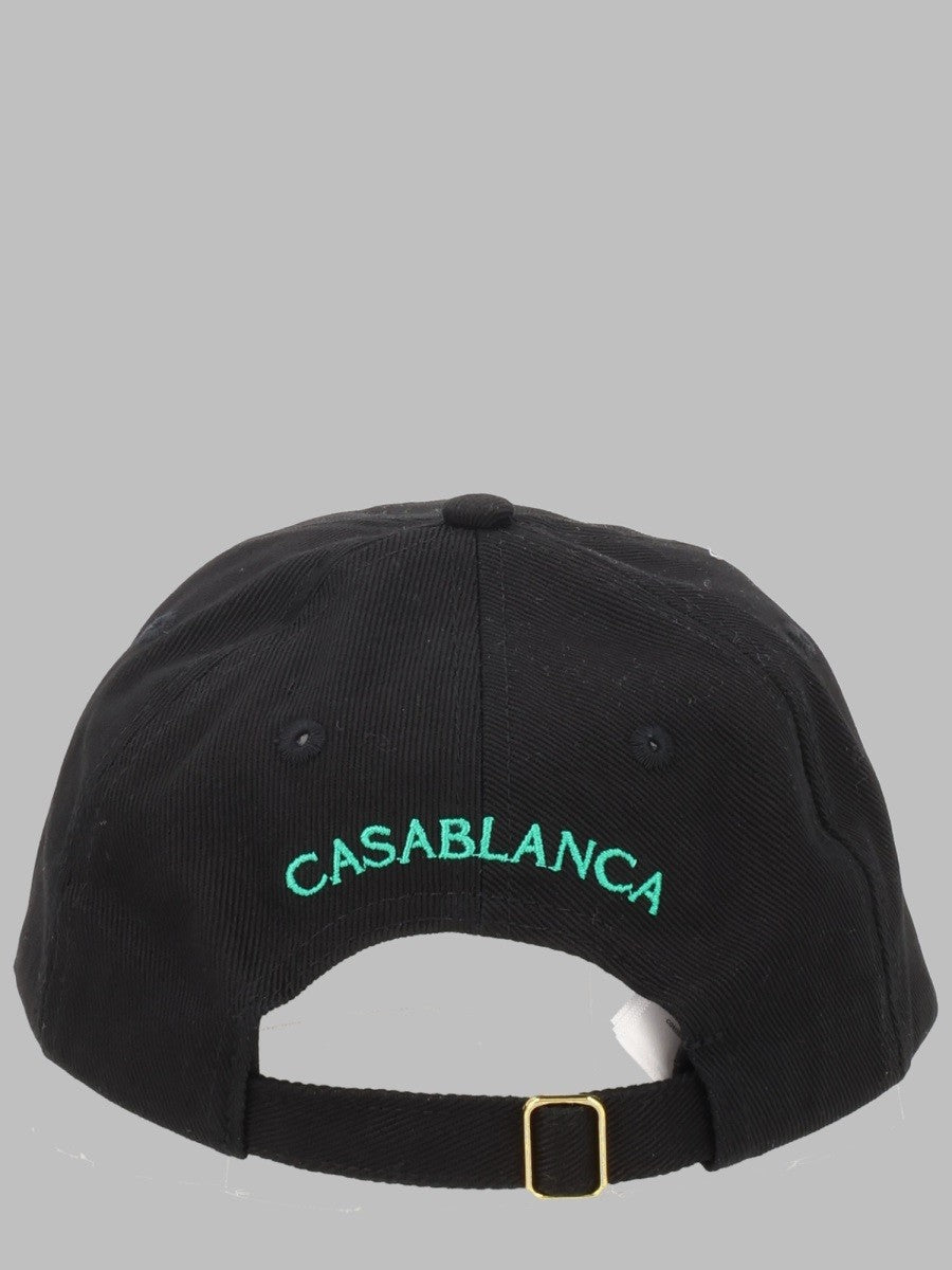 Casablanca Men's Cappello DA Baseball Con Patch Hotel Black