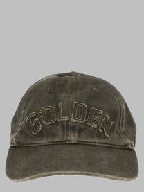 Golden Goose Men's Cappello DA Baseball Con Patch Brown