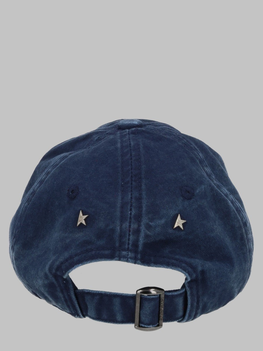 Golden Goose Men's Cappello DA Baseball Con Patch Blue