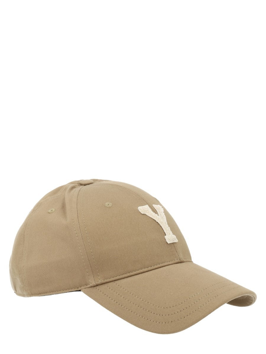 Saint Laurent Women's Cappello DA Baseball Con Patch Beige
