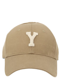 Saint Laurent Women's Cappello DA Baseball Con Patch Beige