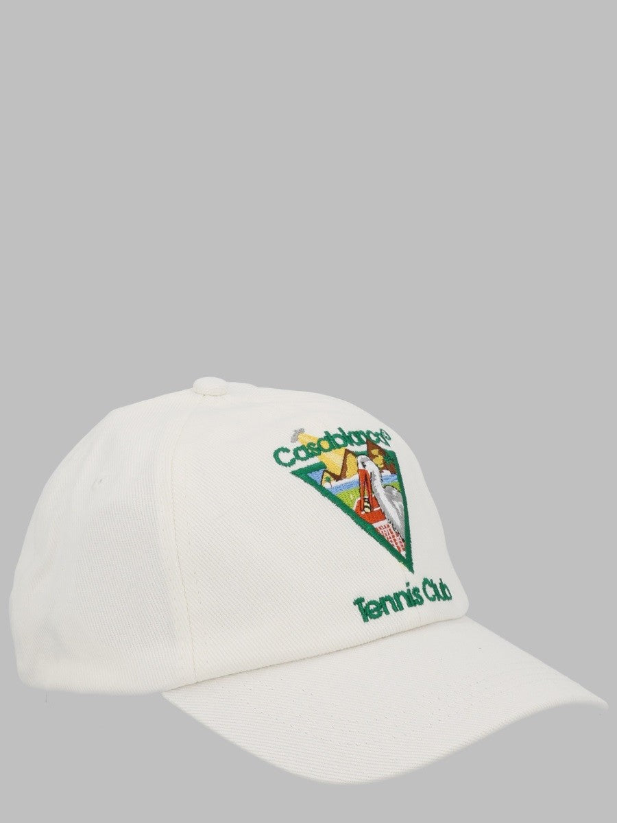 Casablanca Men's Cappello DA Baseball Con Patch White