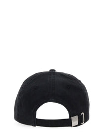 Ganni Women's Canvas Baseball Cap Black, view 2