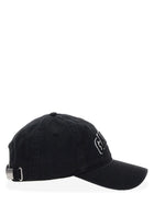 Ganni Women's Canvas Baseball Cap Black, view 3