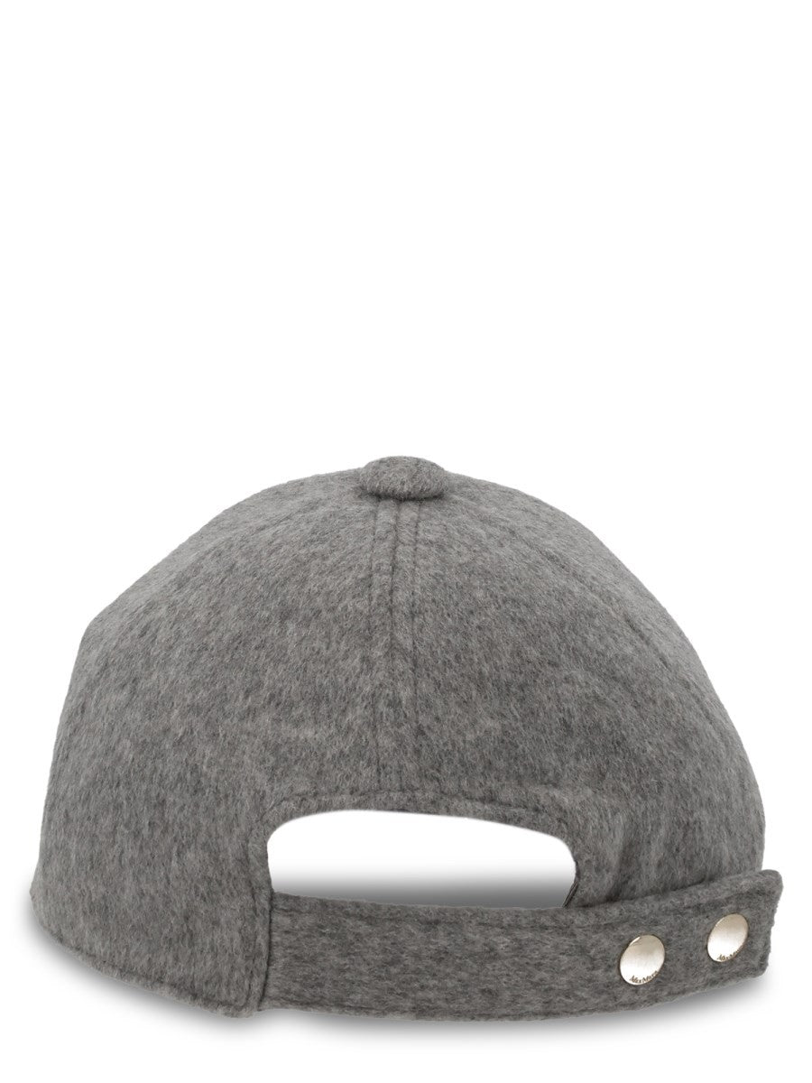 Max Mara Women's Cashmere Baseball Cap Grey, view 2