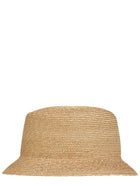 Saint Laurent Women's Straw Fedora Hat Beige, view 2