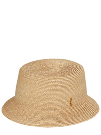 Saint Laurent Women's Cappello Fedora in Paglia Beige