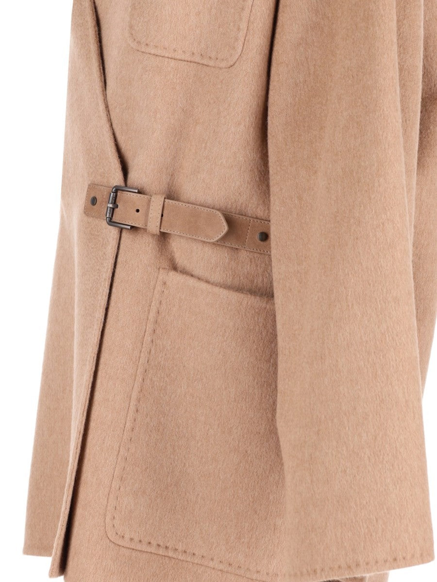 Max Mara Women's Cammello Mohair Cardigan Coat Brown