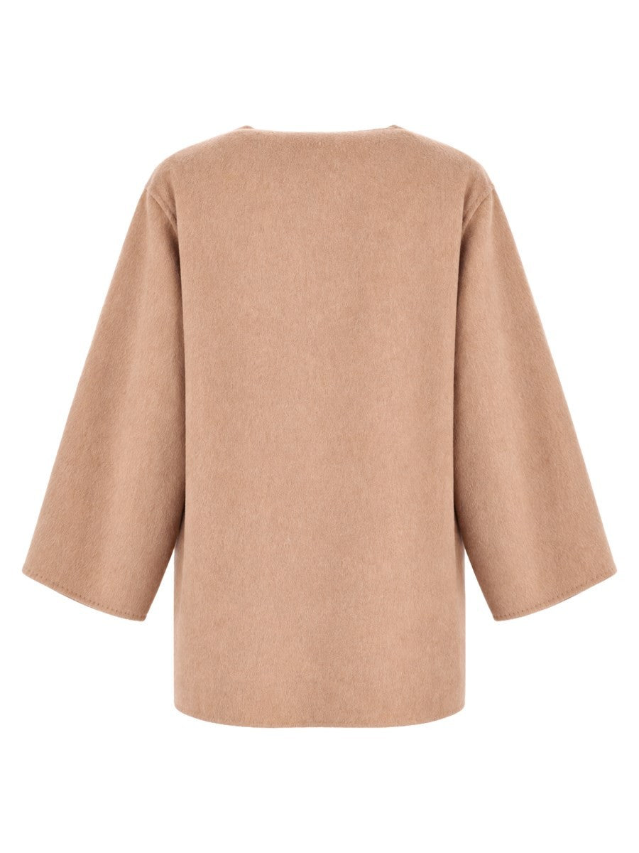 Max Mara Women's Cammello Mohair Cardigan Coat Brown