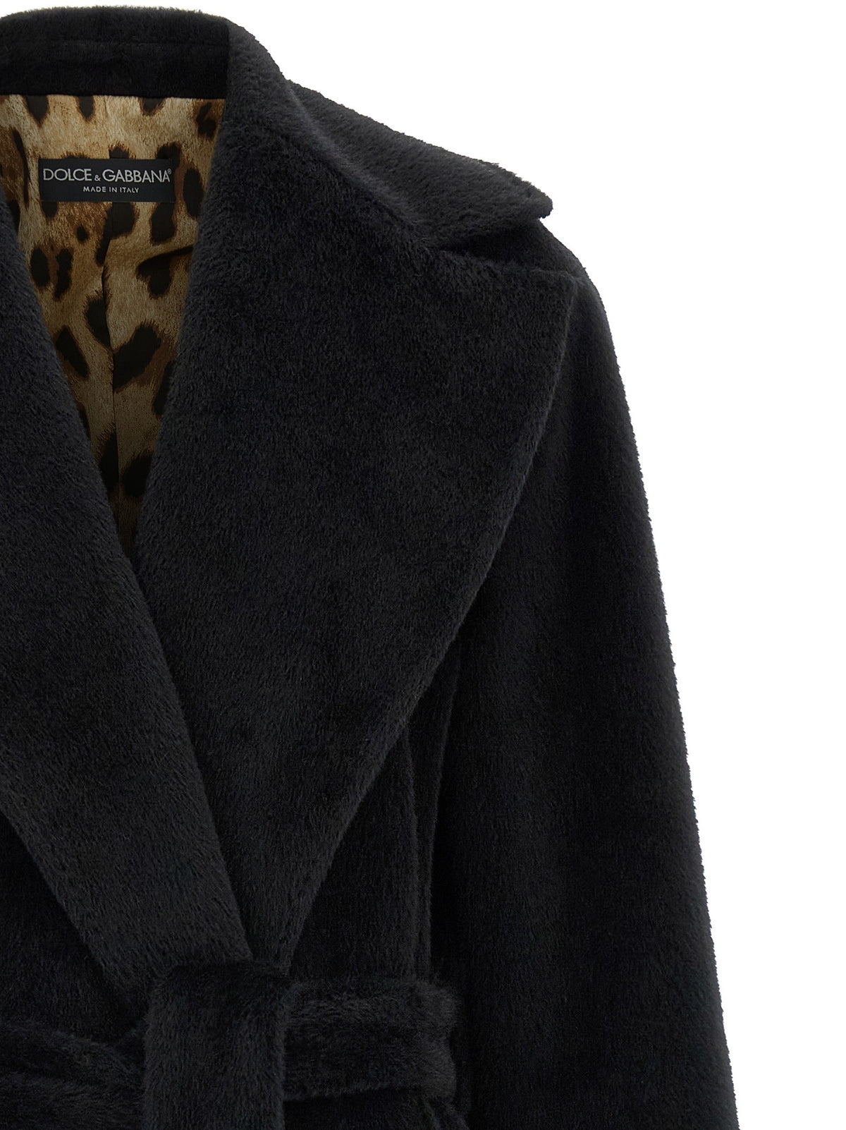 Dolce&amp;Gabbana Waist Coat Belt Coat Black