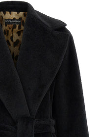 Dolce&amp;Gabbana Waist Coat Belt Coat Black
