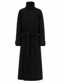 Lemaire Women's Cappotto Con Cintura Black