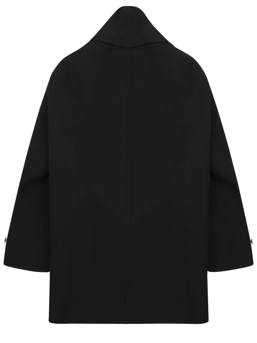 Dior Women's Cappotto Con Sciarpa Black