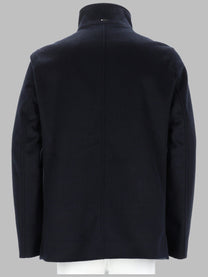Herno Men's Cappotto Doppiopetto Con Collo Alto Blue