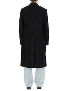 Our Legacy Men's Double-Breasted Whale Coat Black, view 3