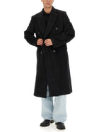 Our Legacy Men's Double-Breasted Whale Coat Black, view 2