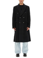 Our Legacy Men's Double-Breasted Whale Coat Black