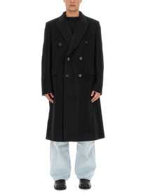 Our Legacy Men's Cappotto Doppiopetto Whale Black