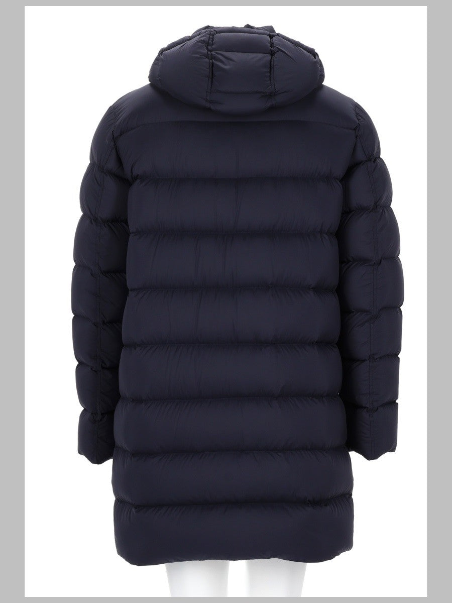 Herno Men's Cappotto Imbottito Con Cappuccio Blue