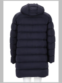 Herno Men's Cappotto Imbottito Con Cappuccio Blue