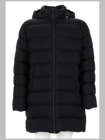 Herno Men's Cappotto Imbottito Con Cappuccio Black