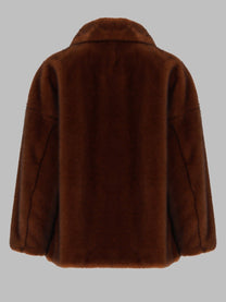 Herno Women's Cappotto in Eco Pelliccia Brown