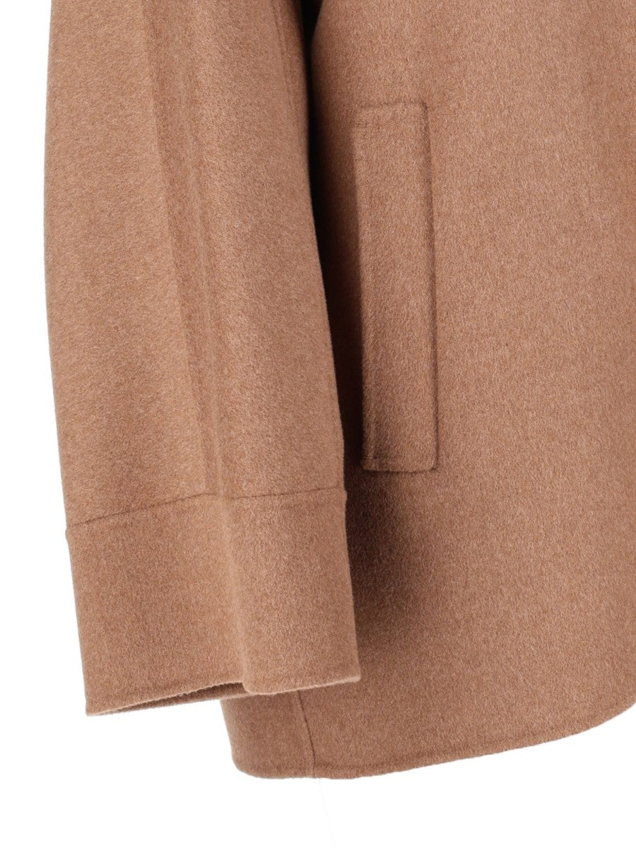 S MAX MARA Women's Wool Asia Coat Beige, view 3