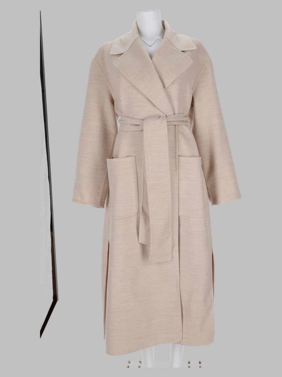 Fabiana Filippi Women's Cappotto in Lana Con Cintura Beige