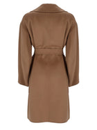 S MAX MARA Women's Wool Coat Beige, view 3