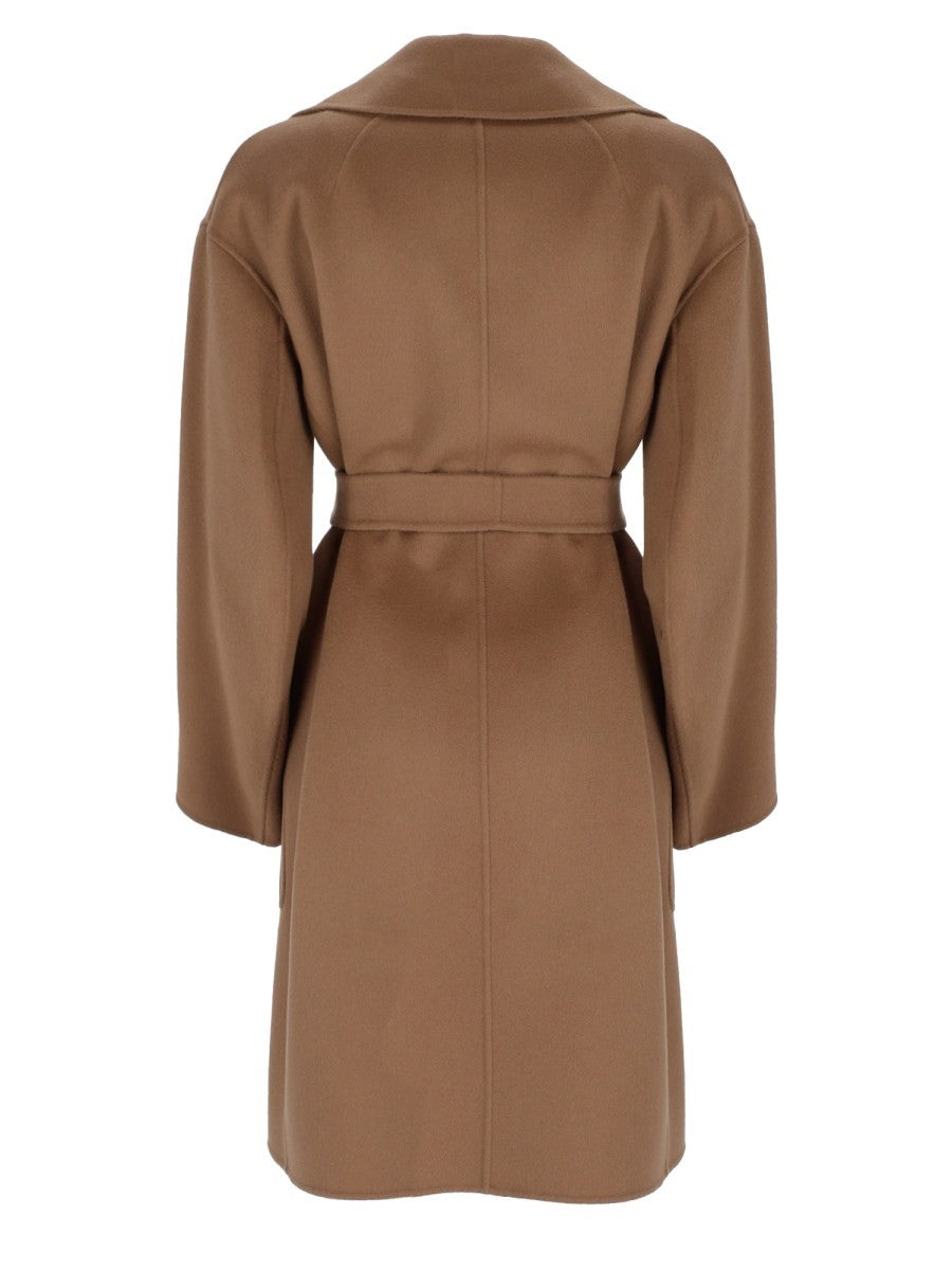 S MAX MARA Women's Wool Coat Beige, view 3