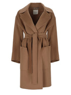 S MAX MARA Women's Wool Coat Beige