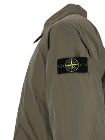 Stone Island Men's Micro Twill Long Coat Grey, view 3