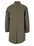 Stone Island Men's Micro Twill Long Coat Grey, view 2