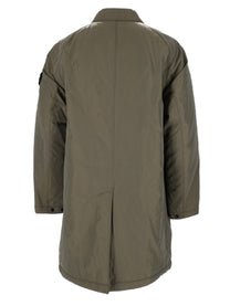 Stone Island Men's Micro Twill Long Coat Grey, view 2