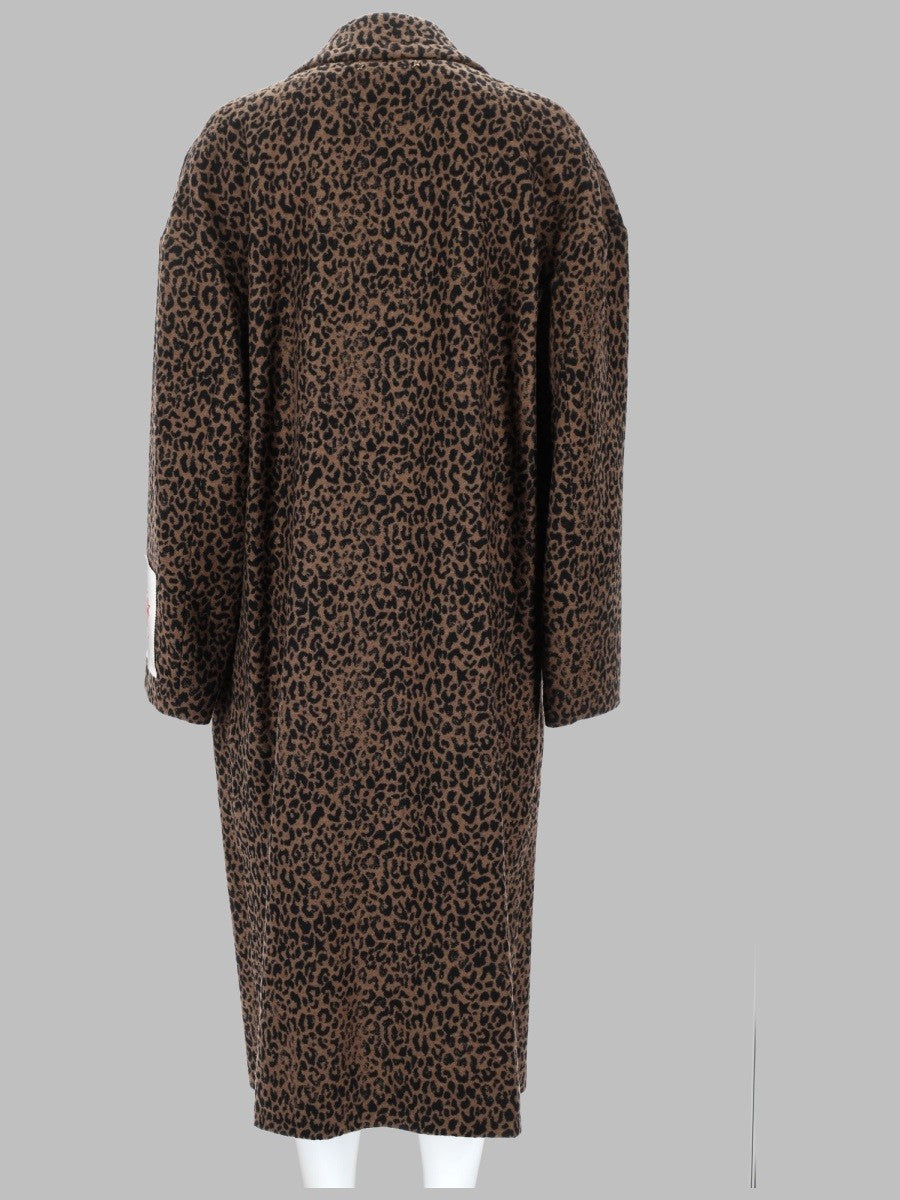 Golden Goose Women's Cappotto Monopetto Cocoon in Lana Pattern